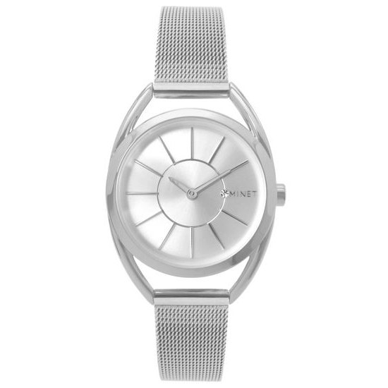 Stříbrné dámské hodinky MINET ICON PURE SILVER MESH MWL5013