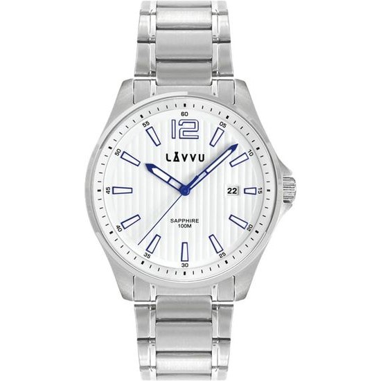 Pánské hodinky se safírovým sklem LAVVU LWM0160 NORDKAPP White