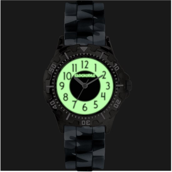 CLOCKODILE Svítící maskáčové sportovní chlapecké dětské hodinky CWB0087