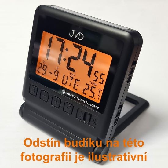 JVD RB9391.4 - Rádiem řízený budík s automatickým nočním svícením