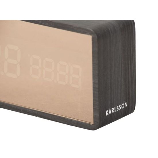 Designové LED hodiny - budík KA5878BK Karlsson 15cm