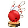 Grove Bowling Real Wood Trophy