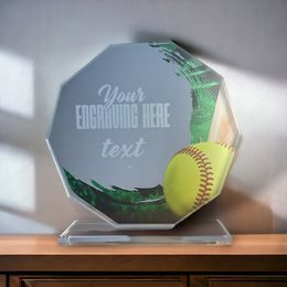 Hopper Softball Glass Award