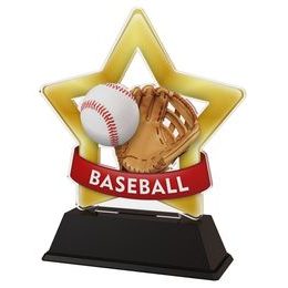 Mini Star Baseball Trophy