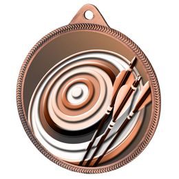 Archery Classic Texture 3D Print Bronze Medal