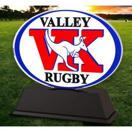 Rugby Custom Club Logo Acrylic Award