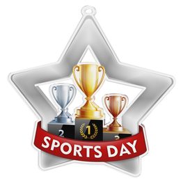 Sports Day Mini Star Silver Medal