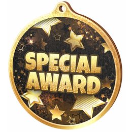 Special Award Gold Eco Friendly Wooden Medal