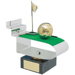 Eibar Soccer ball Corner Flag Handmade Metal Trophy
