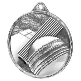 Cricket Classic Texture 3D Print Silver Medal