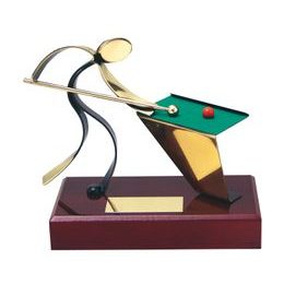 Barcelona Snooker Handmade Metal Trophy