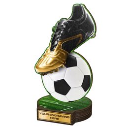 Grove Soccer Boot Real Wood Trophy