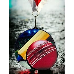 Rincon black acrylic Cricket medal