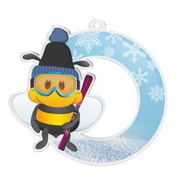 Bumble Bee Skiing Medal