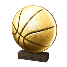 Sierra Classic Basketball Ball Real Wood Trophy