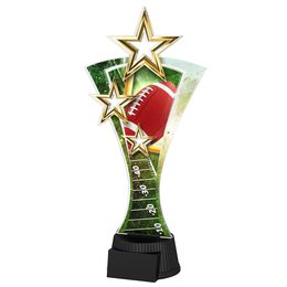 Triple Star Gridiron Football Trophy