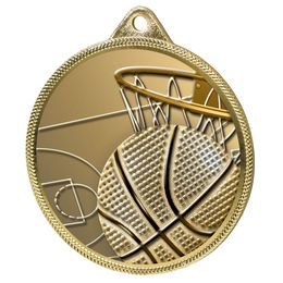 Basketball Classic Texture 3D Print Gold Medal