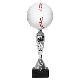 Merida White and Silver Baseball Trophy TL2081