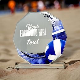 Hopper Volleyball Glass Award