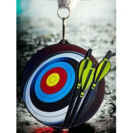 Rincon black acrylic Archery medal