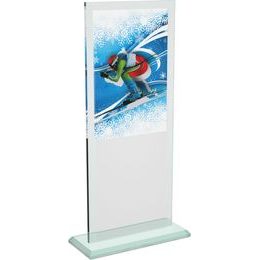 Tabor Skiing Color Glass Award
