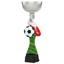 Montreal Soccer Boot and Ball Silver Cup Trophy