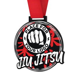 Giant Jiu Jitsu Black Acrylic Logo Medal