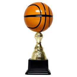Conroe Gold and Orange Basketball Trophy