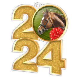 Horse Racing 2024 Acrylic Medal