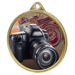 Photography Color Texture 3D Print Gold Medal
