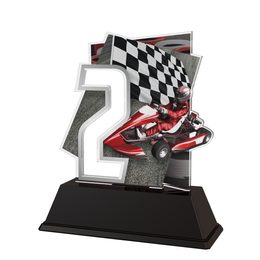 Race Car Number 2 Trophy
