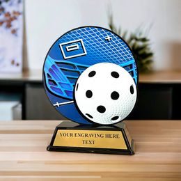 Roswell black acrylic Floorball trophy