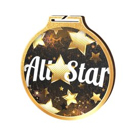 Habitat All Star Gold Eco Friendly Wooden Medal
