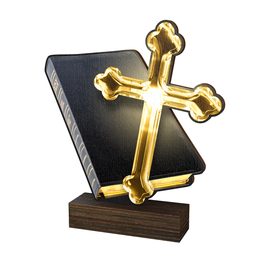 Sierra Church Cross Real Wood Trophy