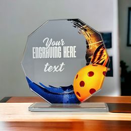 Hopper Pickleball Glass Award