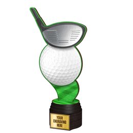 Frontier Real Wood Golf Trophy