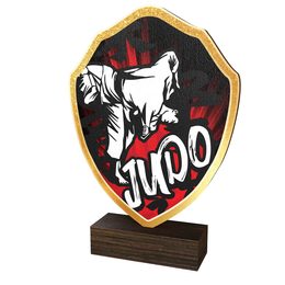 Arden Judo Real Wood Shield Trophy