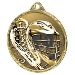 Lacrosse Classic Texture 3D Print Gold Medal