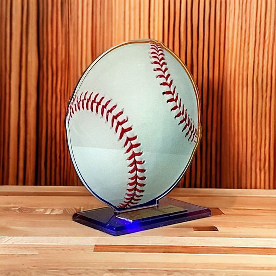 Cannes Printed Acrylic Baseball Trophy