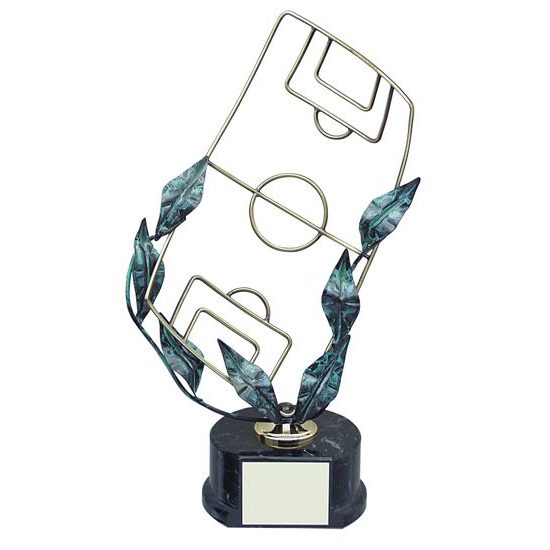 Utrera Soccer ball Pitch Handmade Metal Trophy