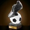 Grove Classic Football Ball & Boot Real Wood Trophy