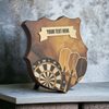 Heraldic Birchwood Darts Sepia Shield