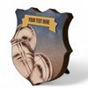 Heraldic Birchwood Petanque Shield
