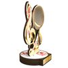 Grove Singing Music Note Real Wood Trophy