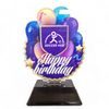 Edison Happy Birthday Logo Custom Made Acrylic Award