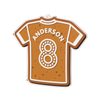 Gingerbread Sports Shirt Custom Made Printed Ornament