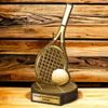 Grove Classic Tennis Racket Real Wood Trophy