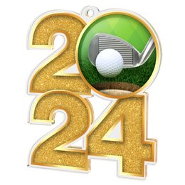 Golf 2024 Acrylic Medal