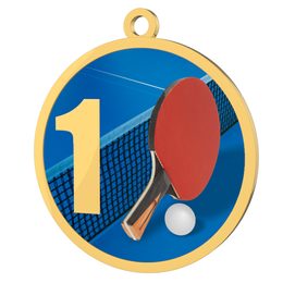 Table Tennis 1st Place Printed Gold Medal