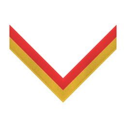 Red & Yellow Stripe Clip on Medal Ribbon
